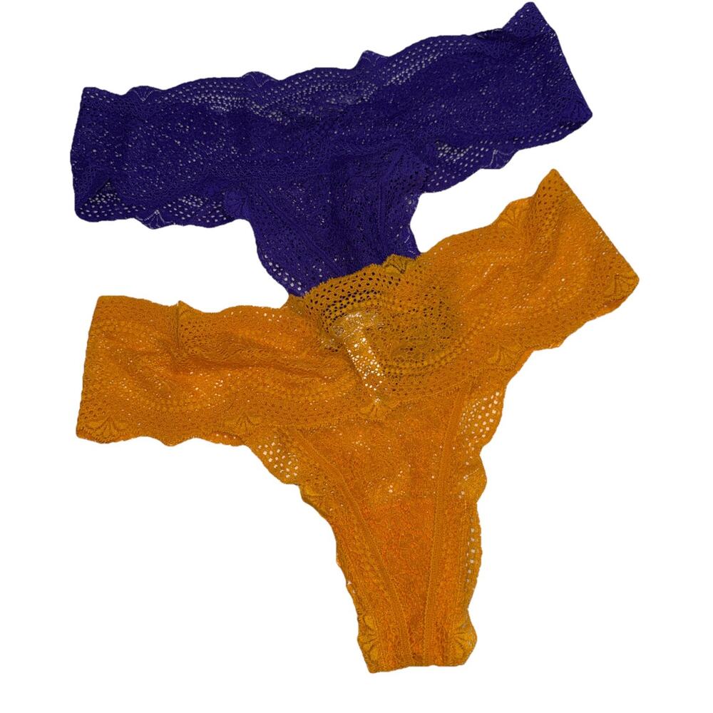 Cosabella Forte Comfie Luxury Underwear Women L/XL Multi Thong 2-pack